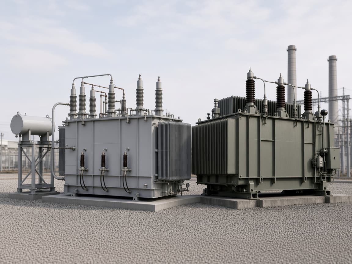 Representative 345 kV class transformer package as paired units on adjacent pads